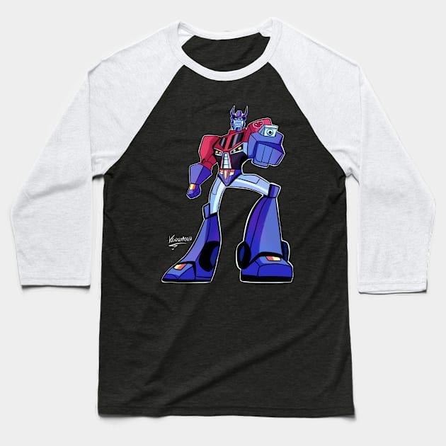 Optimus prime Baseball T-Shirt by Klaudiapasqui 96